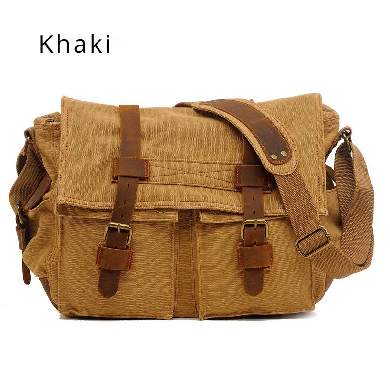 Мужская парусиновая сумка на плечо в стиле ретро, ​​европейско-американский стиль, мужская сумка через плечо, уличный повседневный рюкзак, подарок на день отца