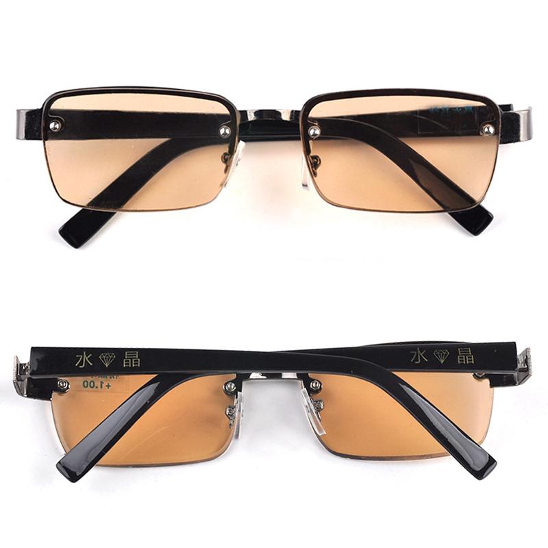 Новые очки для чтения в офисе, портативная лупа, унисекс, +1,0/+1,5/+2,0/+2,5/+3,0/+3,5, солнцезащитные очки с полуоправой из кристаллов