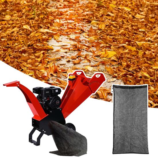 Мешок-сетка для измельчителя древесины, сменный мешок для измельчителя листьев, универсальный мешок для сбора мусора с