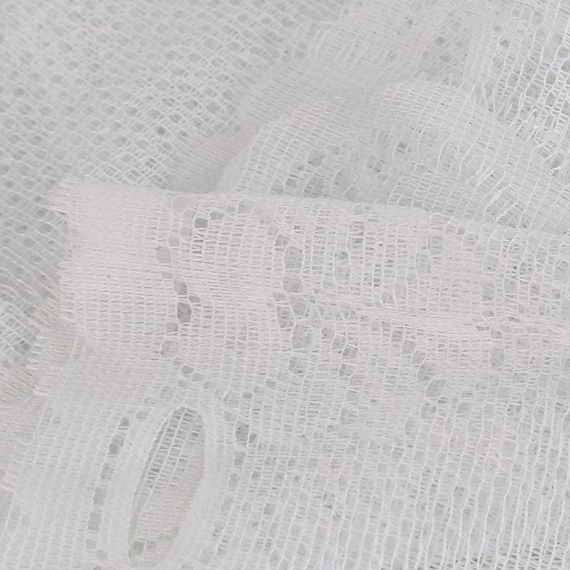 Europe and The United States Lace C-type Kitchen Curtain Lace Kitchen Curtain White Small Curtain