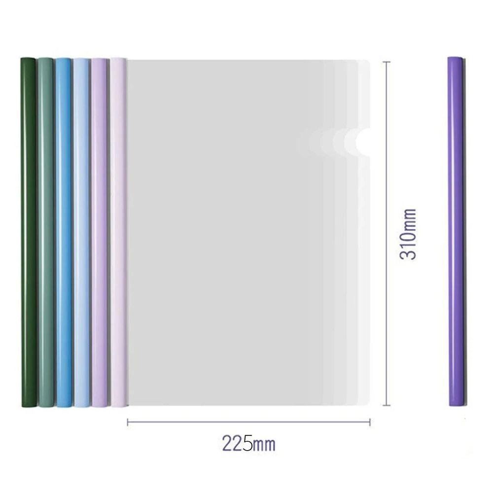 10 шт. Прозрачный зажим-стяжка для стержня, градиентный цвет Моранди, зажим для стержня документа, файловый альбом