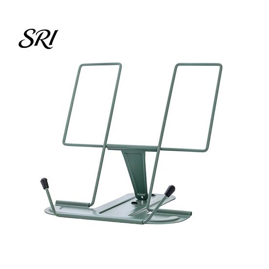 Book Holder for Office Use Foldable Iron Stand Adjustable with Non-Slip Base Portable Desktop book, Sheet Music & Study Stable