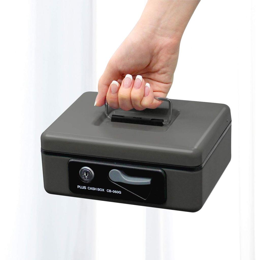 Plus PLUS Small Portable Dark (Stationery) Safe, Gray, CB-060G