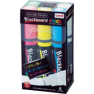 Uni Mitsubishi Pencil Blackboard Posca Extra 6 PCE50017K6C Водный маркер, Толстый, Цвета,