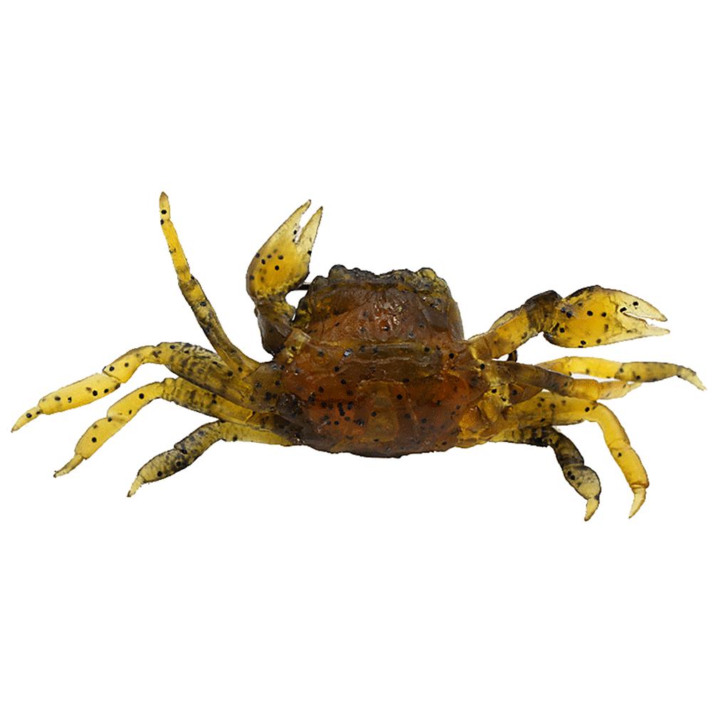 3 PCS 10cm 30g Soft Fishing Lures Crab Artificial Bait Soft Fish Bait with Sharp Hook