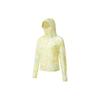 Hooded Zip Loose Long Sleeve Sun Protection Top Women Tops Yellow Green Ombre SC1249125A-PR61