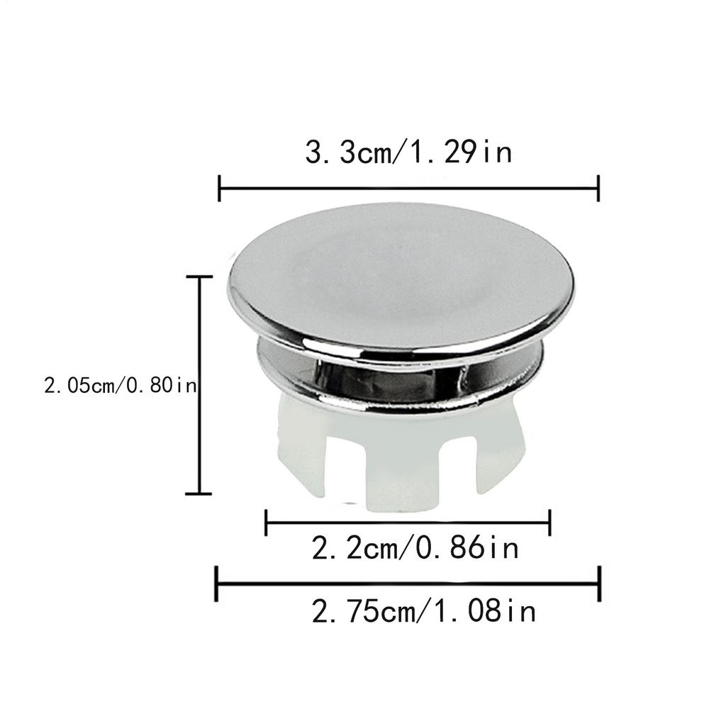 Sink Overflow Ring Cover Replacement Bathroom Basin Trim Bath Round Plastic Sink Overflow Hole Covers Kitchen Accessories