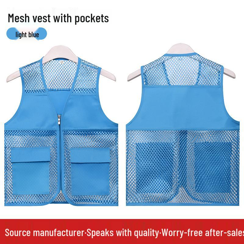 Custom Logo Reflective Mesh Vest for Kids' Outdoor Activities
