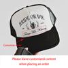 Personalized Bride or Die Trucker Hats Halloween Hat Skull Gifts Bachelorette Party Bridal Shower for Wedding Birthday Party