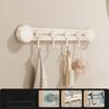 Wall-Mounted Vacuum Suction Cup Hooks 4/6 Hooks Kitchen Storage Hooks  for Home