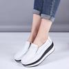 Fashion 2025Women Flats Platform Shoes Women Elegant Genuine Leather Shoes Woman Autumn Slip On Casual Flat Shoes Women Zapatos De Mujer