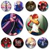 32/44/58mm 44/58mm Fate Stay Night Brooches On Backpack Cosplay Game Badge Emiya Shirou Altria Pendragon Tohsaka Rin Enamel Pins Accessory