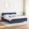 3140311 vidaXL Divan Bed with Mattress Blue 160x200 Cm Fabric