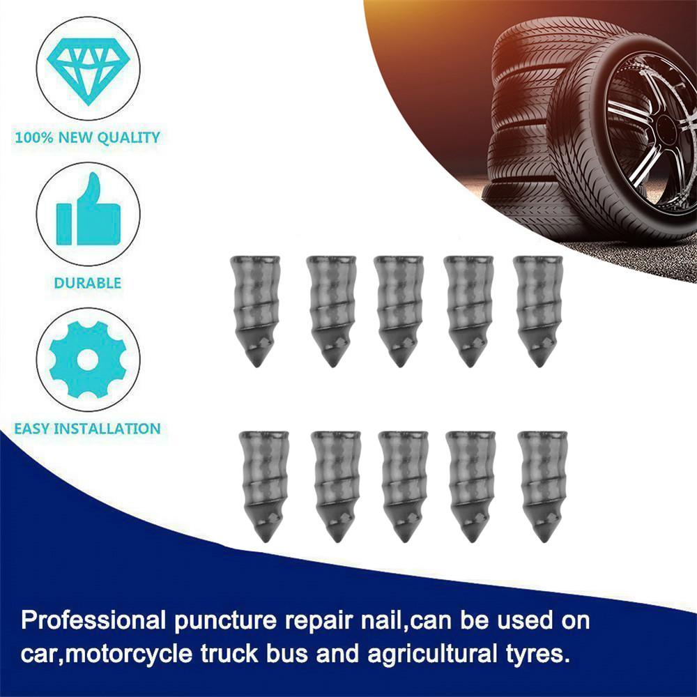 5-20pcs Tubeless Tyre Repair Rubber Nail Puncture Vacuum Tyre Quick Repair Tool Self Service Tire Repair for Car Trucks Motorcycle Scooter Bike
