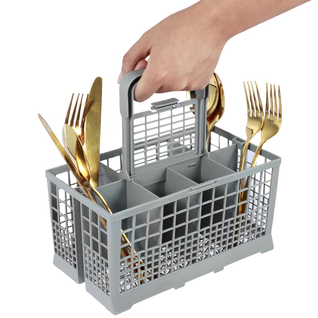 Dishwasher Cutlery Basket Universal Dishwasher Silverware Cutlery Basket Foldable Dishwasher Basket Replacement Rack Accessory