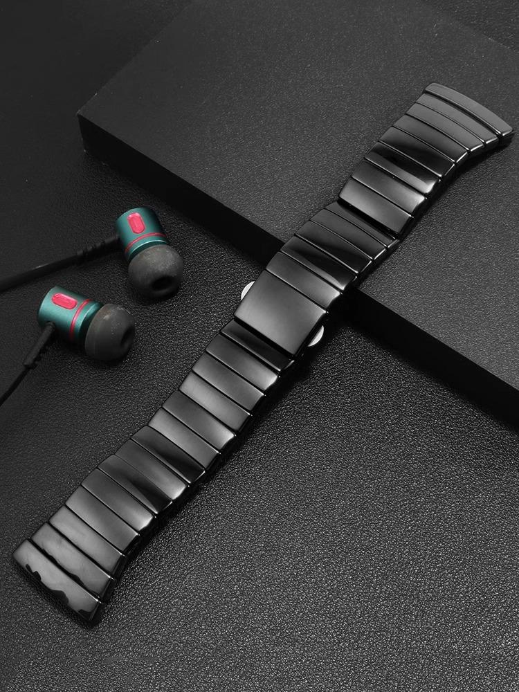 Классический керамический ремешок для часов серии Rado Sintra размером 17 мм, 26 мм, 29 мм, черный керамический браслет для женщин и мужчин