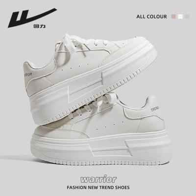 Маленькие белые туфли на толстой подошве удобные, дышащие и универсальные, высококлассные кеды, новая популярная обувь с низким верхом весной и осенью