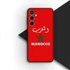 Morocco Flag Phone Cover for Samsung Galaxy S25 Edge S26 S24 FE Ultra Plus A08 A18 S25+ S23+ A56 5G Protective Case