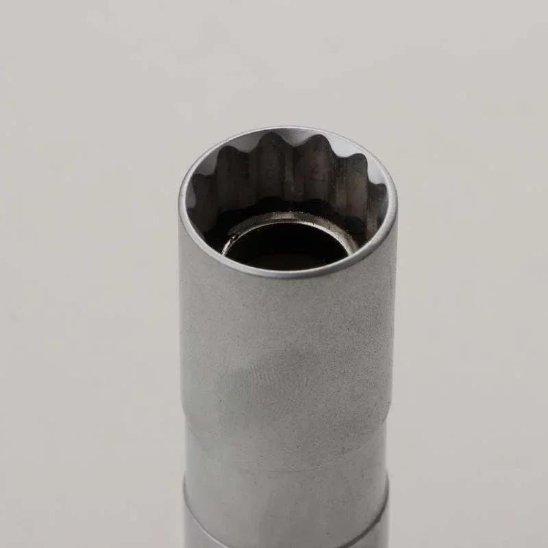 Spark Plug Socket Wrench Adapter 14mm16mm Set Universal Joint with Magnetic Flexible Socket Thin Wall 3/8" Drive Car Repair Tool