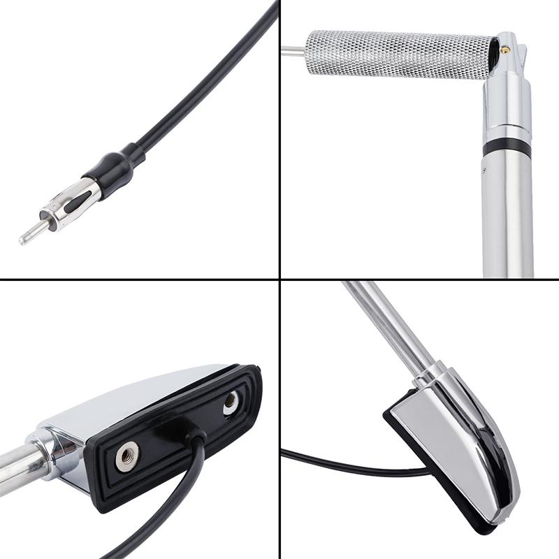 Motorcycle Universal Antenna ABS Aluminum Radio Audio Aerial Simple Install Robust Accessory for Cross Country