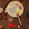 Ancient Style Traditional Chinese Wedding Red Fu Fan Bride Bouquet with Free Shipping.