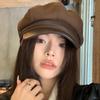 Windproof Painter Octagonal Cap Cotton Newsboy Hats Retro Panama Cap  Autumn Winter