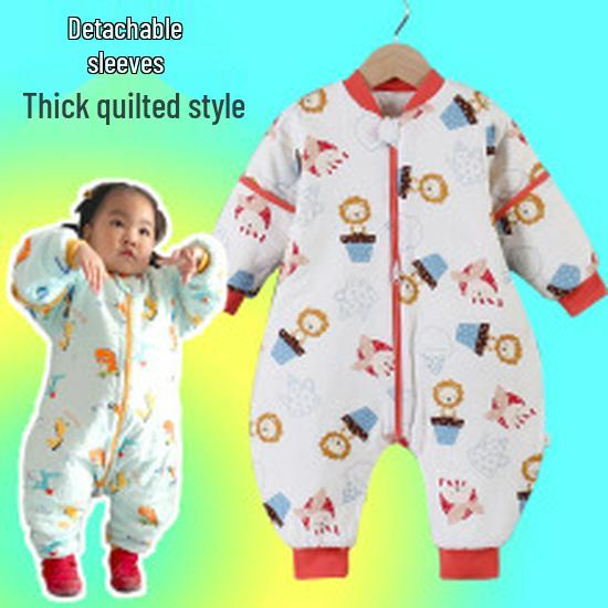 High Waist Baby Cotton Quilted Pants with Belly Protection – Mulberry Silk-Lined for Boys & Girls, Perfect for Autumn & Winter