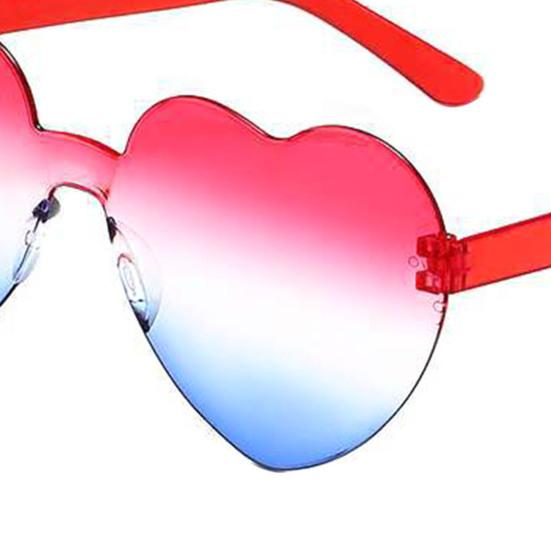 12 Pcs Independence Day Patriotic Sunglasses Rimless Red Blue White Star/Heart/Round