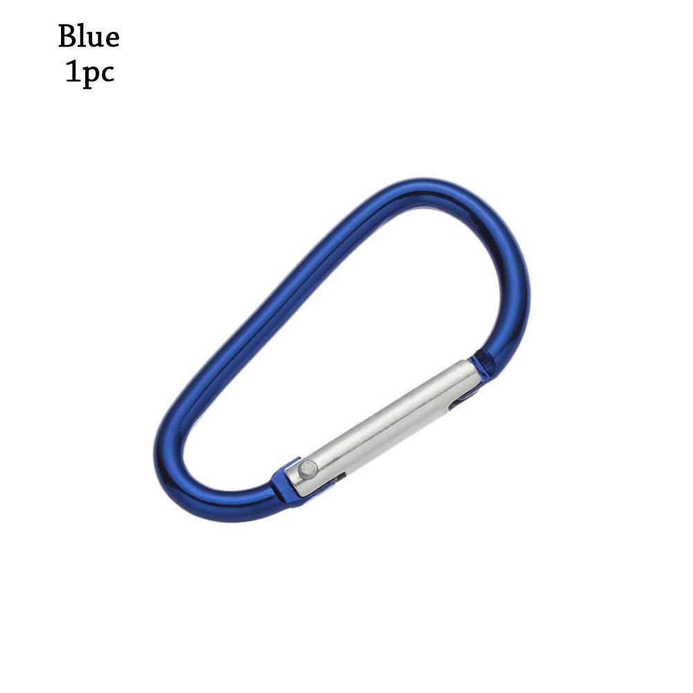 Safety Multicolor Aluminium Camping Hiking Hook Buckle Keychain Climbing Button Alloy Carabiner