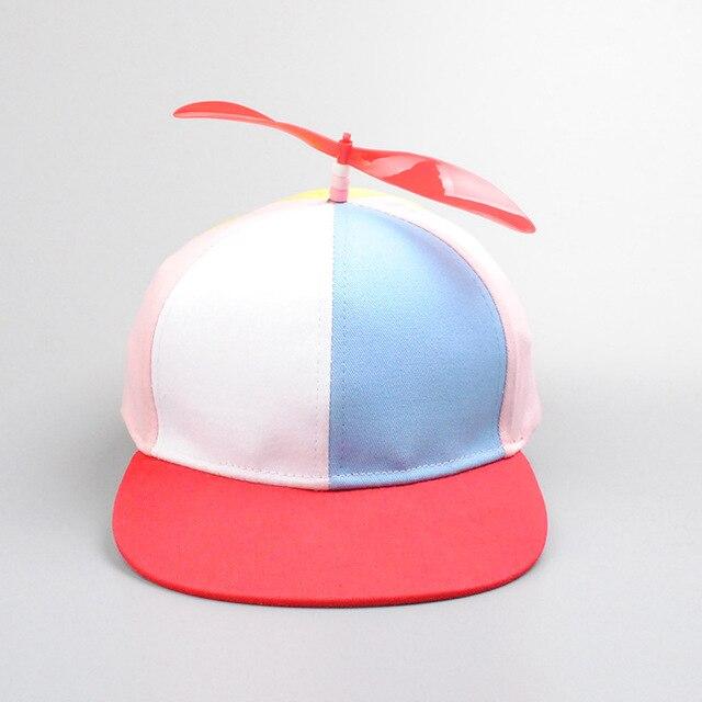 Летние женские и мужские бейсболки с пропеллером вертолета, красочная лоскутная кепка от солнца, детская регулируемая шляпа Snapback для папы