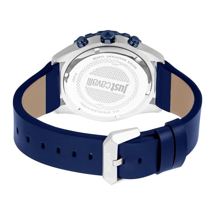 Montre - JUST CAVALLI - JC1G214L0045 - Homme - Quartz - Bleu - Cuir