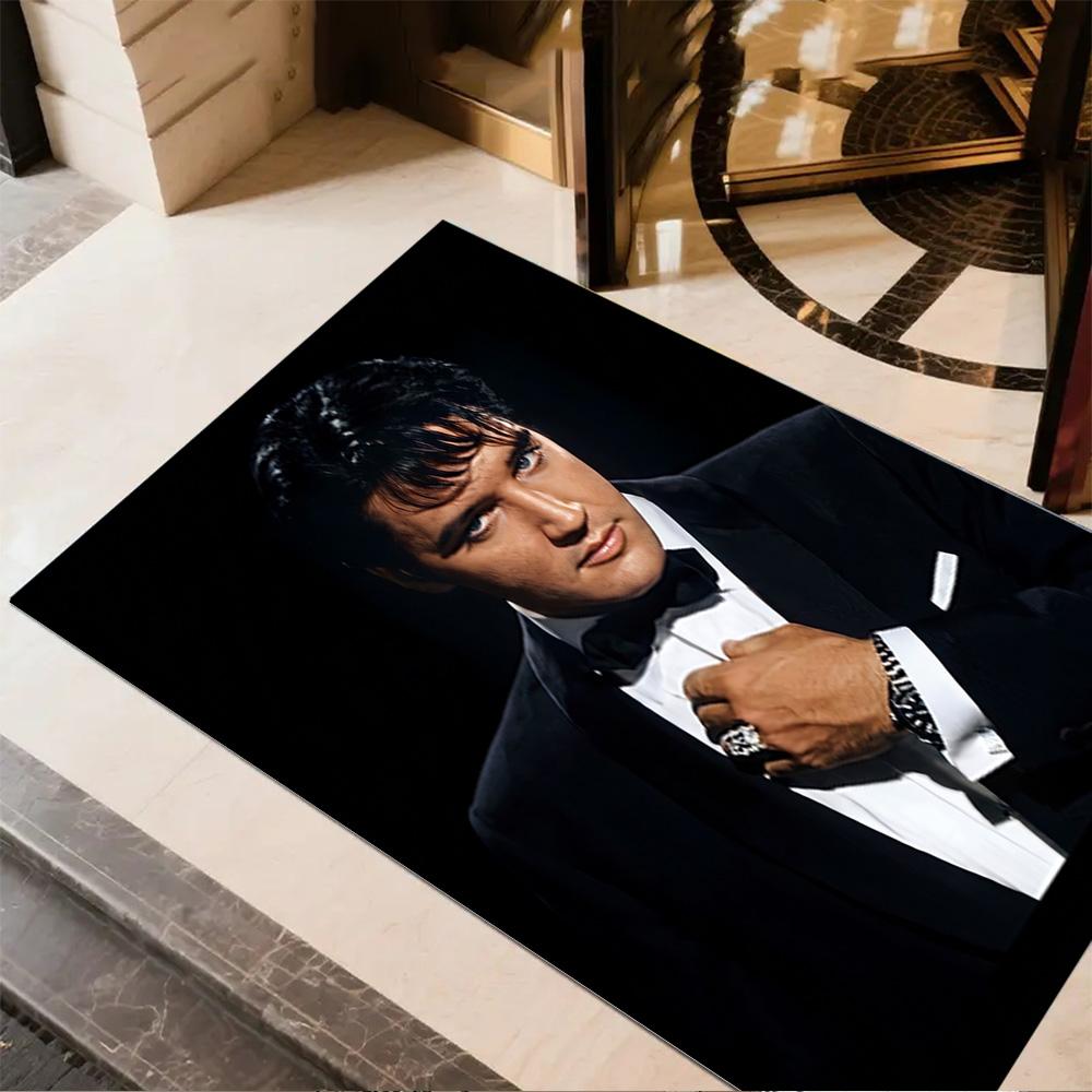 Elvis Presley Legend Floor Mat Design for Entryway Dining Room Playrooms Study room Antislip Carpet Office home decor Spiritual Gift