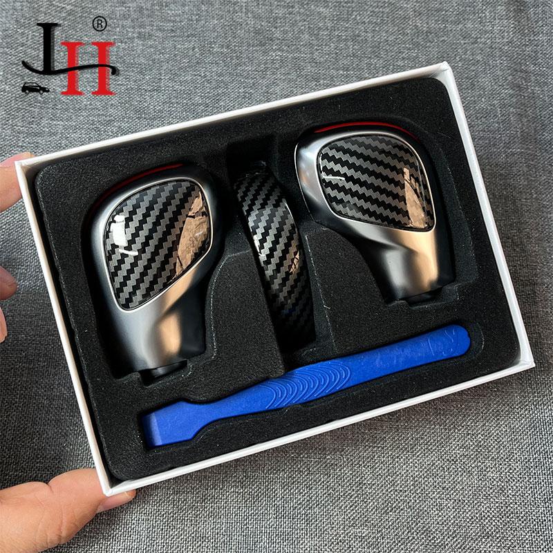 Хромированный матовый с кожаной ручкой переключения передач, боковая крышка, эмблема DSG для VW Golf 6 7 R GTI Passat B7 B8 CC R20 Jetta