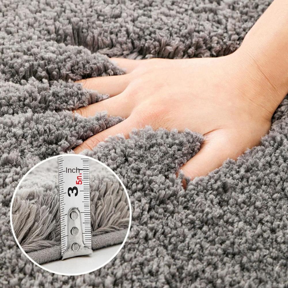 Non-Slip Absorbent Microfiber Bath Rugs, Soft Foot Mat, Luxury Bathroom Rug, Floor Carpet, Quick Drying