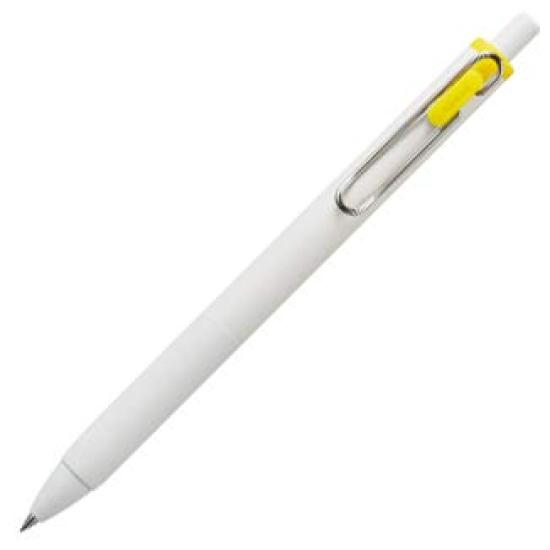 Шариковая ручка Mitsubishi Pencil One с гелевыми чернилами, желтая, Uni-ball, 0,38 мм