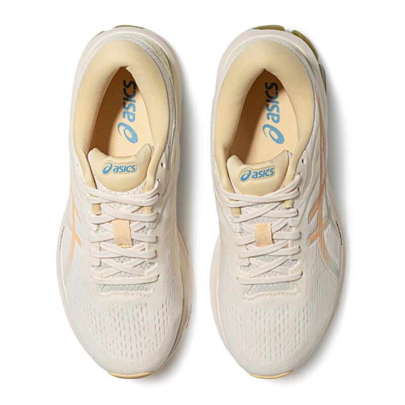 Asics GT-1000 10 Comfortable Daily Trendy Fashion Fabric Low-Top Training Short Distance Running Shoes Women Sneaker Beige Orange 1012B642-200