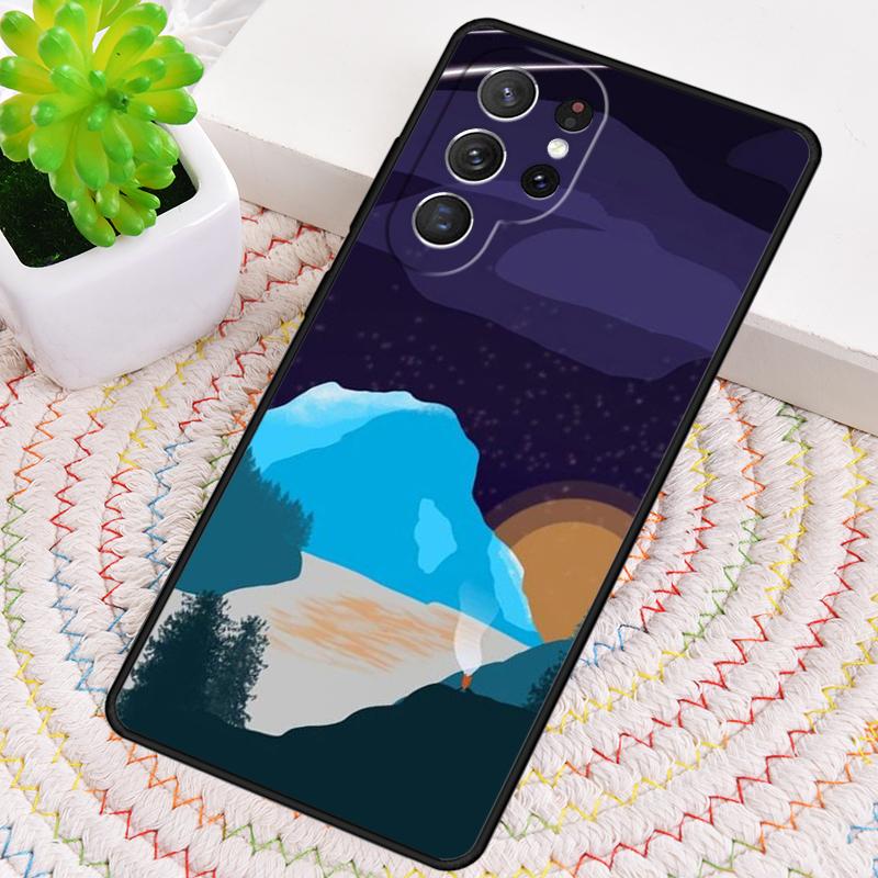 Star Lake Mountain TPU Phone Case For Samsung Galaxy note 10 pro S26 S25 S24 S23 S22 Ultra Plus S21 FE S20 Shockproof Cover