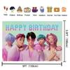Kpop Охотники на Демонов Saja Boys День Рождения Фото Фон Девочки Мальчик С Днем Рождения Фон Реквизит для Фотосъемки