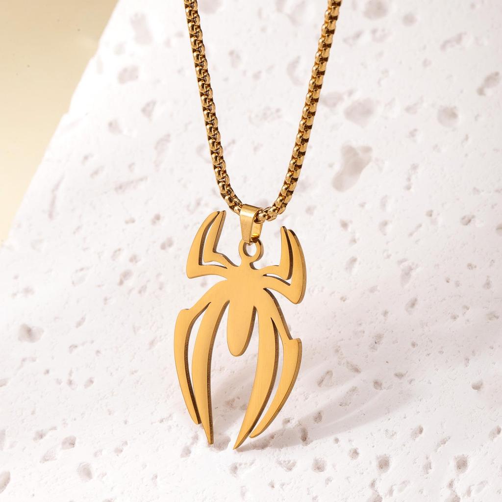 Модное ожерелье из титановой стали: Унисекс Подвеска из нержавеющей стали в виде полой звезды, Длинная цепочка