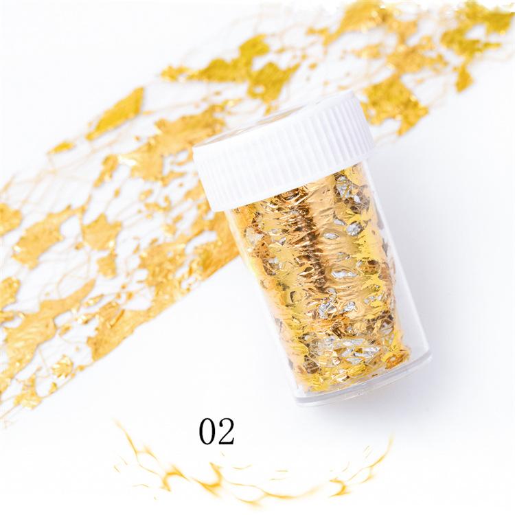 1 шт., 3D сетчатая наклейка для ногтей, золотистая, серебряная сетчатая лента на ногтях, голографический клей, шелковая фольга, украшения для дизайна ногтей, лаковые наклейки 4*50 см