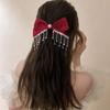 Новейшая мода корейский стиль бант стразы кисточка атласная заколка для волос свадебная вечеринка персонализированные аксессуары для укладки креативные подарки