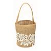 Burlap Flower Basket European Retro Flower Girl Basket Handmade Wedding Candy Basket