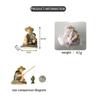 Bonsai Garden Resin Figure Micro-Landscape Miniatures Outdoor Sitting Statue