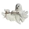 Creative Ghostly Walking Dog Sculpture Resins Figurine Halloween Decorative Ornament for Indoor and Outdoor Display