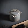 Ceramic Moisture-proof Sealed Tank Tea Caddy Organizer Home Storage Tank retro black ceramic moisture-proof sealed jar Tea Can