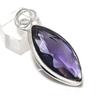 Аметист Драгоценный камень Ручная работа 925 Стерлинговое серебро Ювелирное изделие Подвеска 2.09" U2W54