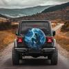 Lightning Warrior Tire Cover - Durable Weather-Resistant SUV/Off-Road/Truck/Car Tire Protector With Lightning Bolt & Mountain De