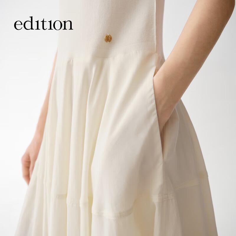 Издание Женское Элегантное Вязаное Лоскутное А-силуэта Длинное Платье