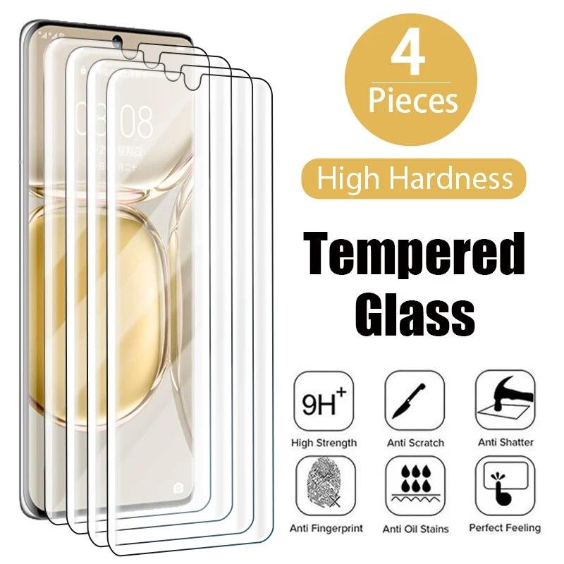 Защитное стекло для Huawei P30 Lite P20 P40, 4 шт., Защитное стекло для экрана для Huawei Nova 5T Mate 20 Lite Y7 Y6 P Smart 2021 2019 Стекло