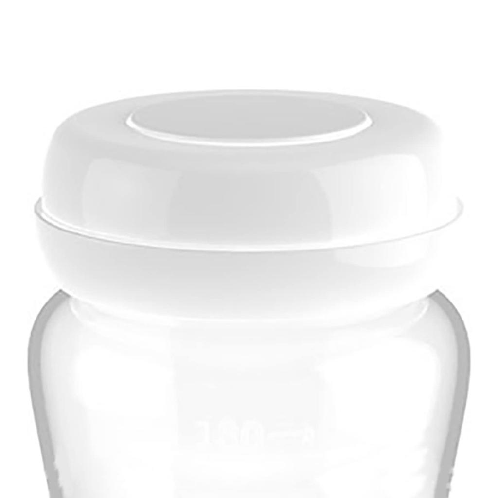 Breast Milk Storage Bottles, 120°C (40°F), Heat-Resistant PP, 180ml, with Silicone Gasket, Leak-Proof, Refrigerator-Safe, 4 Colors, Easy to Clean